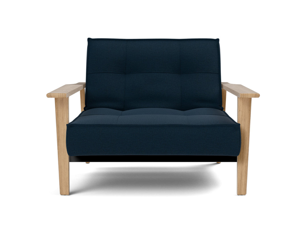 Fotoliu recliner Splitback Frej Oak 115x90cm, tesatura la alegere #material_528-mixed-dance-blue