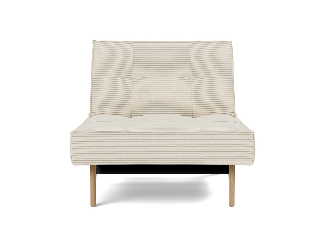 Fotoliu recliner Splitback Eik Oak 115x90cm, tesatura la alegere #material_594-corduroy-ivory