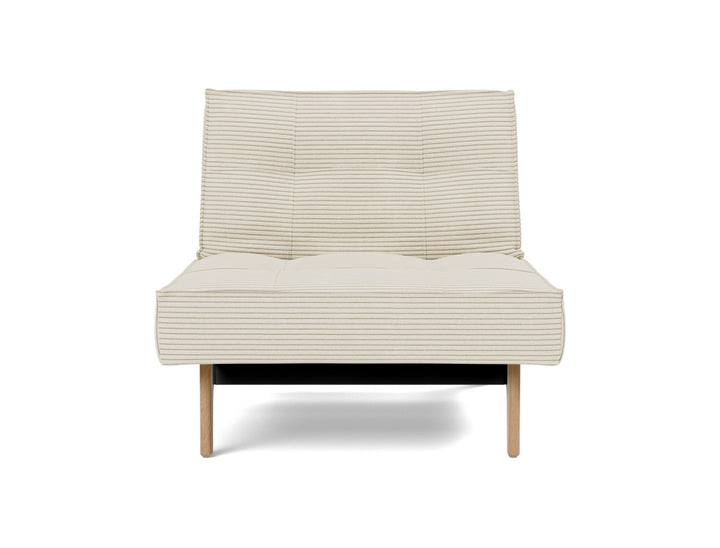 Fotoliu recliner Splitback Eik Oak 115x90cm, tesatura la alegere #material_594-corduroy-ivory