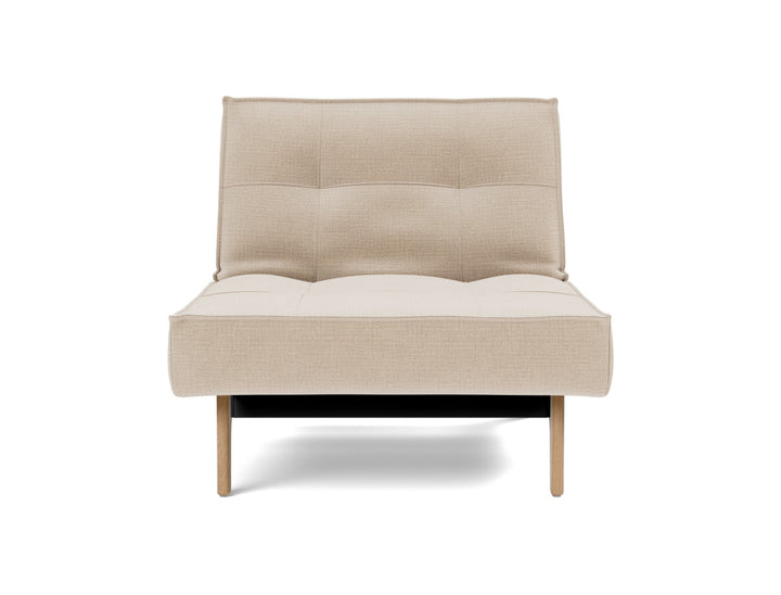 Fotoliu recliner Splitback Eik Oak 115x90cm, tesatura la alegere #material_410-esina-almond