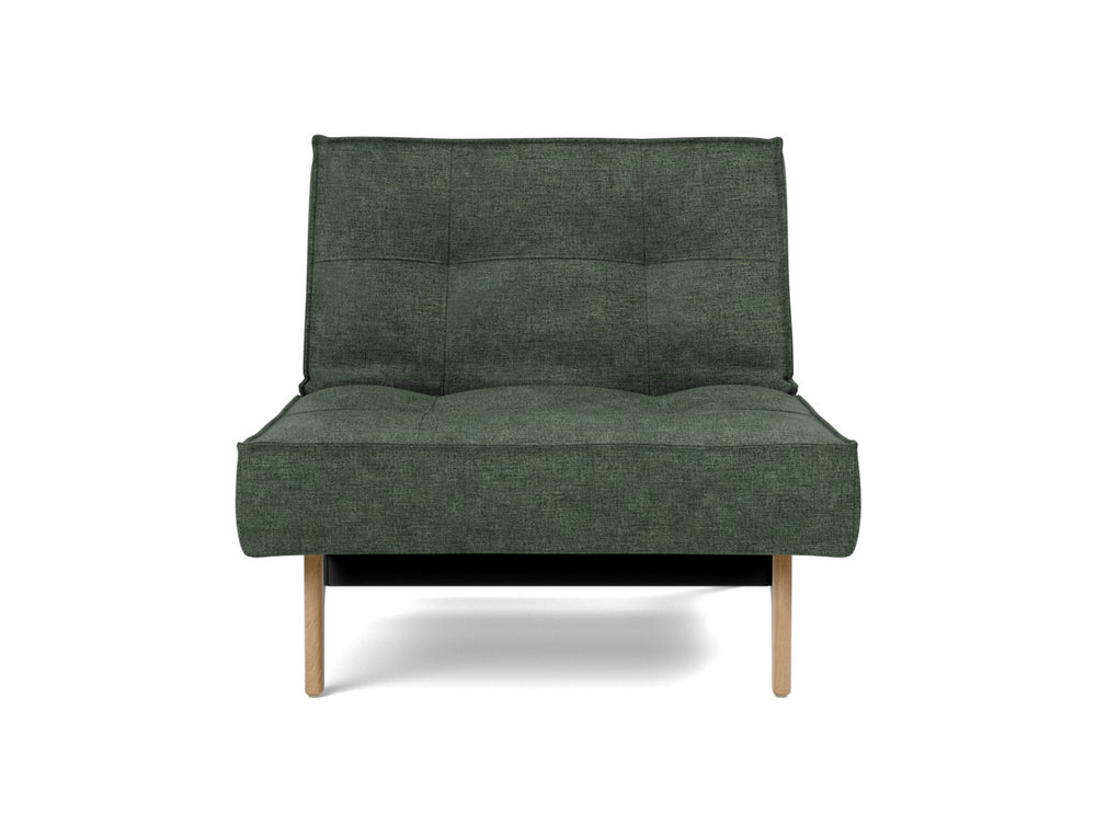 Fotoliu recliner Splitback Eik Oak 115x90cm, tesatura la alegere #material_281-avella-pine-green