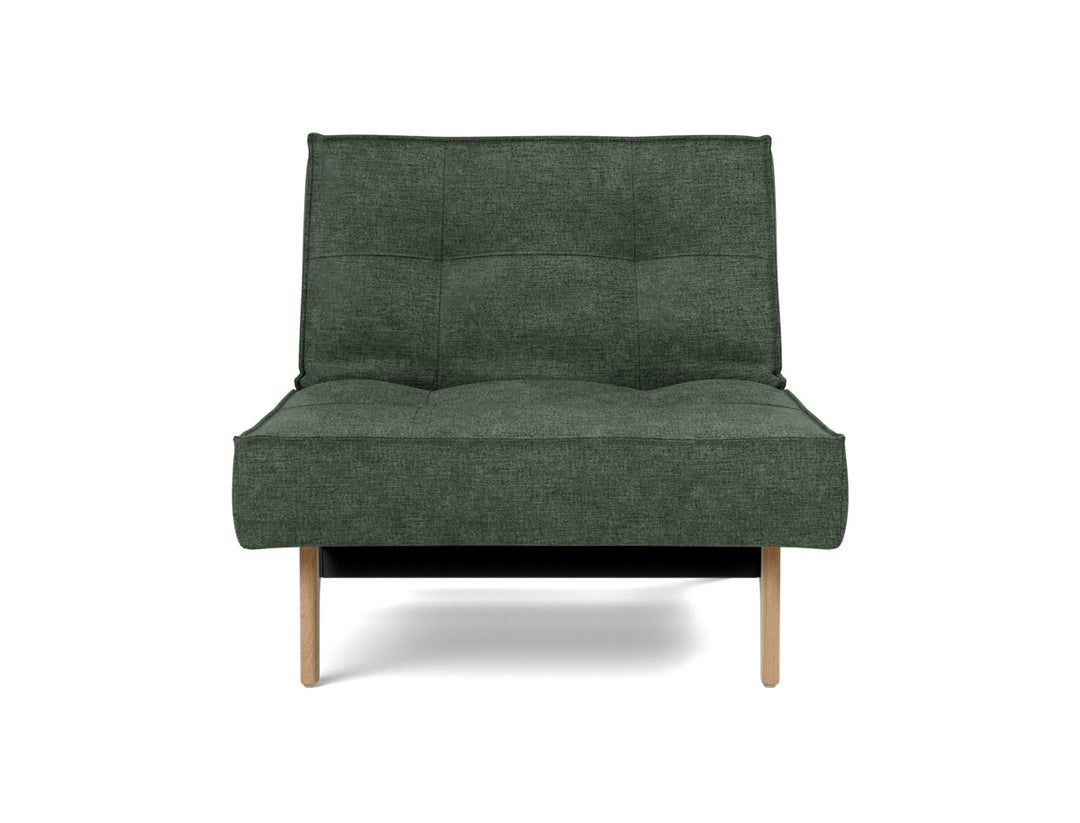 Fotoliu recliner Splitback Eik Oak 115x90cm, tesatura la alegere #material_281-avella-pine-green