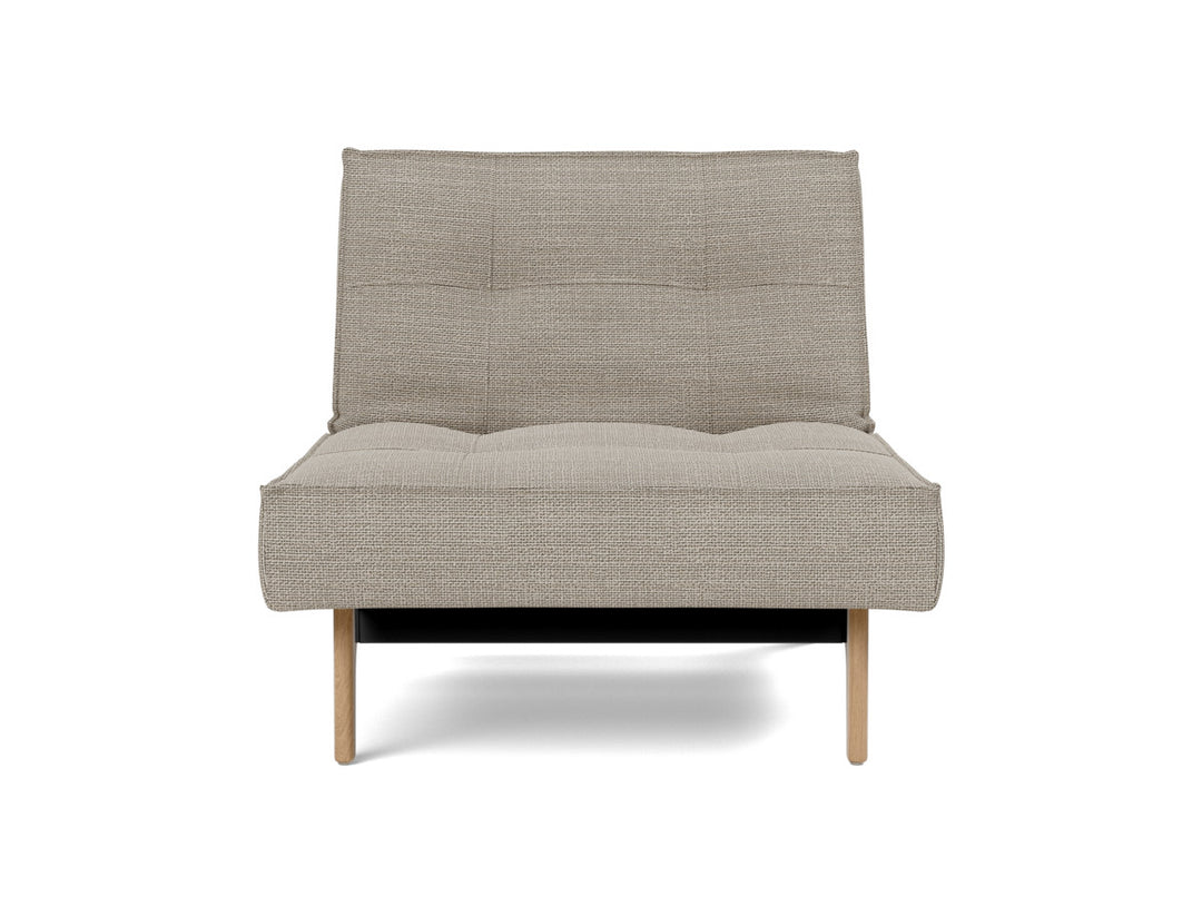 Fotoliu recliner Splitback Eik Oak 115x90cm, tesatura la alegere #material_579-kenya-gravel