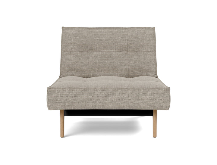 Fotoliu recliner Splitback Eik Oak 115x90cm, tesatura la alegere #material_579-kenya-gravel