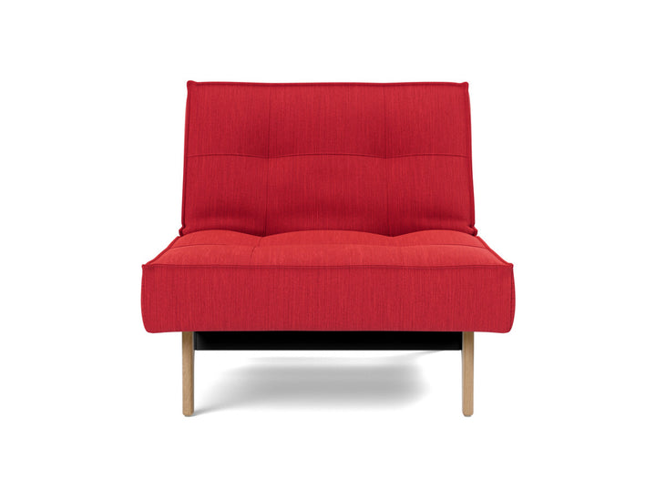 Fotoliu recliner Splitback Eik Oak 115x90cm, tesatura la alegere #material_511-elegance-red