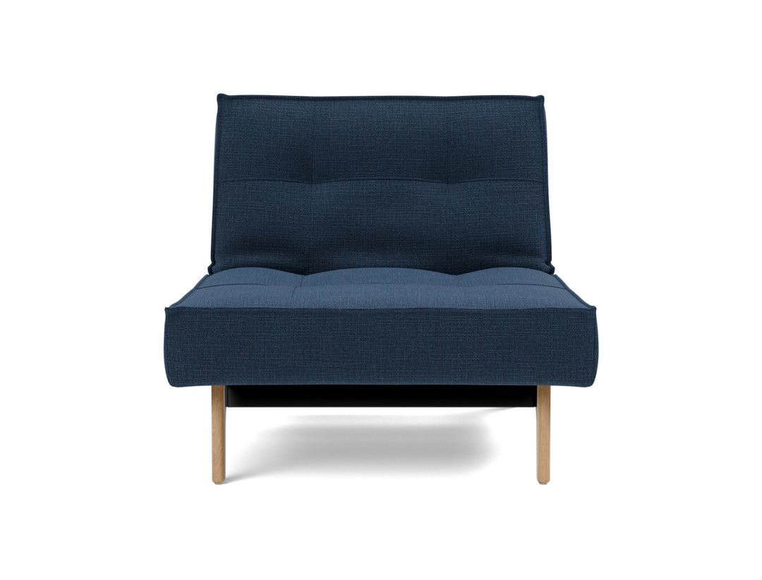 Fotoliu recliner Splitback Eik Oak 115x90cm, tesatura la alegere #material_414-esina-indigo-blue