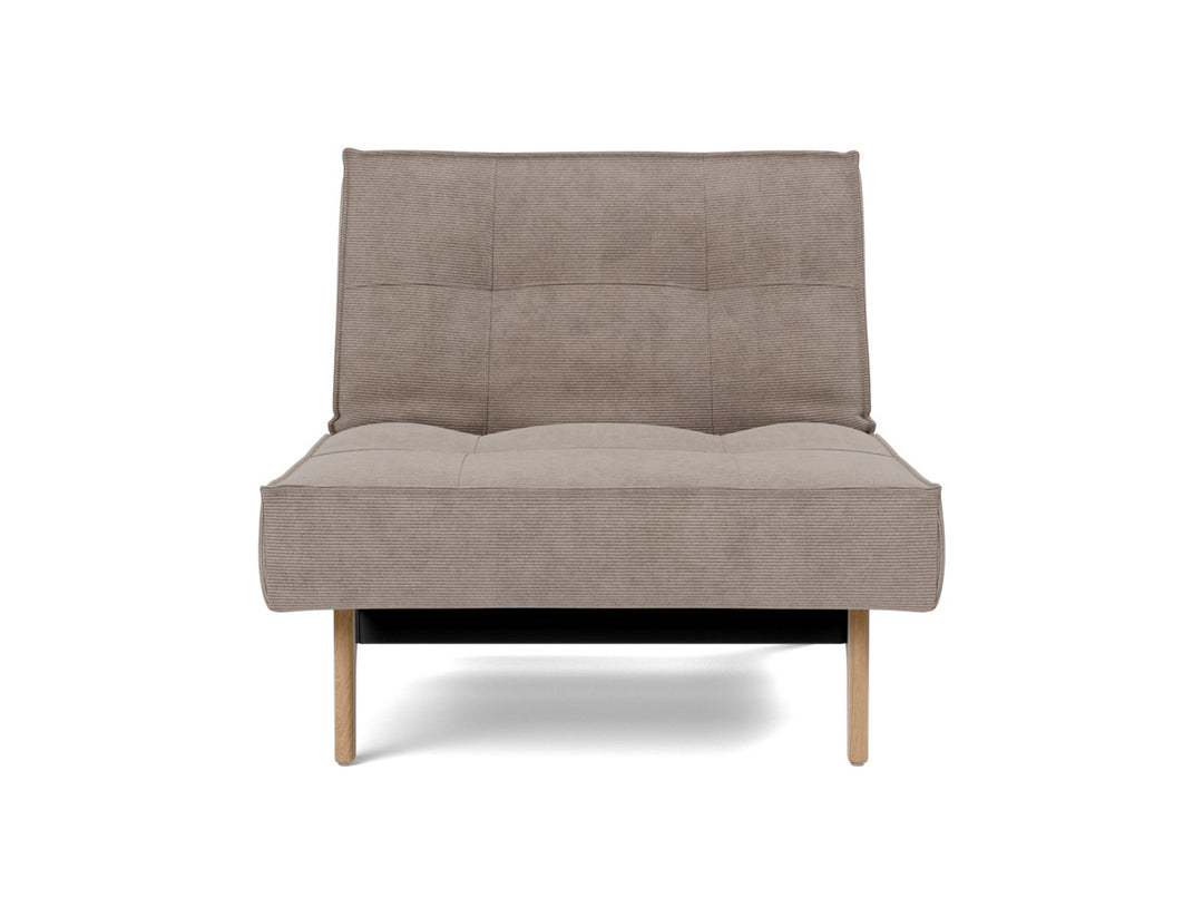 Fotoliu recliner Splitback Eik Oak 115x90cm, tesatura la alegere #material_318-cordufine-beige