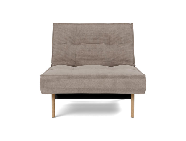 Fotoliu recliner Splitback Eik Oak 115x90cm, tesatura la alegere #material_318-cordufine-beige