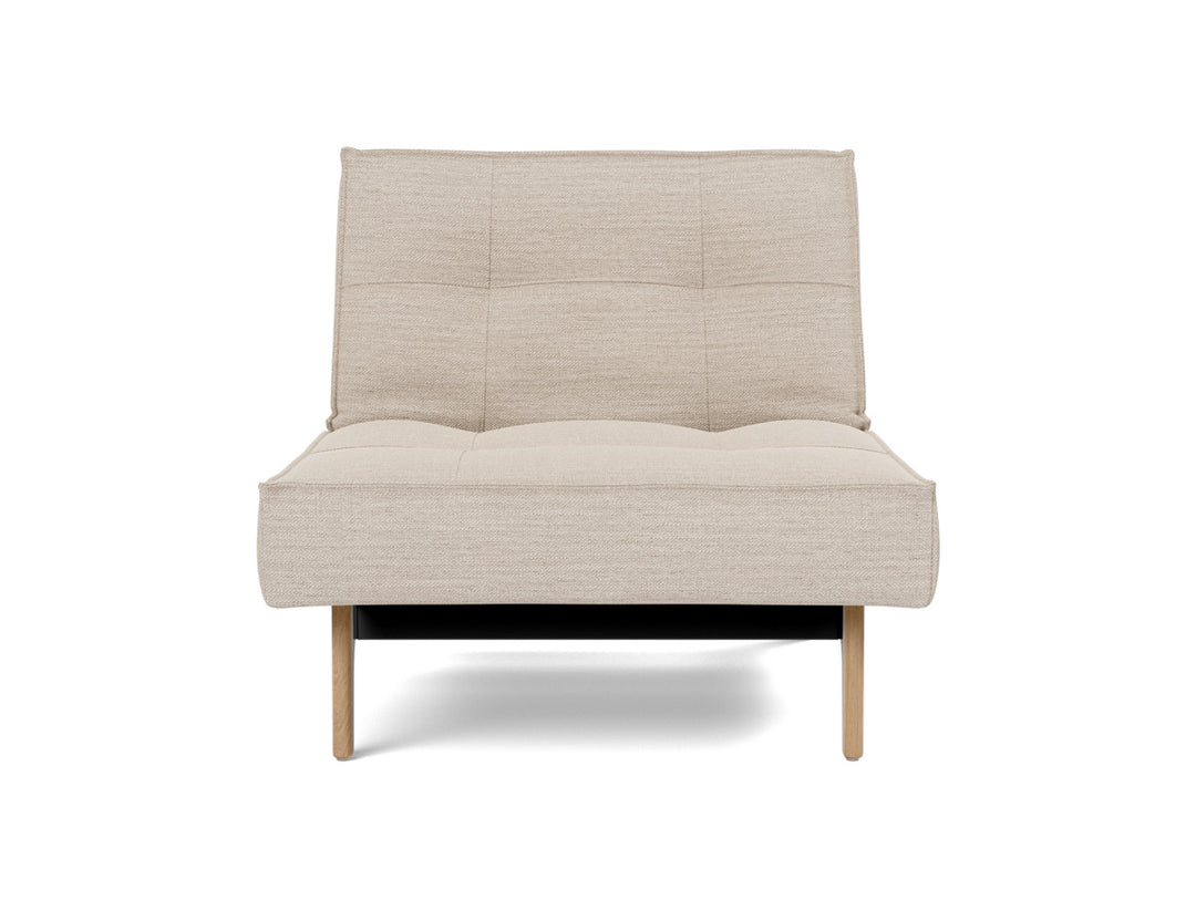 Fotoliu recliner Splitback Eik Oak 115x90cm, tesatura la alegere #material_612-blida-sand-grey