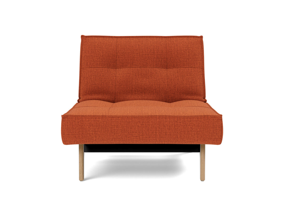 Fotoliu recliner Splitback Eik Oak 115x90cm, tesatura la alegere #material_412-esina-rust-orange