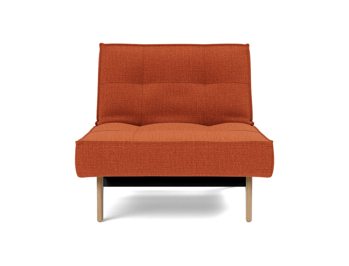 Fotoliu recliner Splitback Eik Oak 115x90cm, tesatura la alegere #material_412-esina-rust-orange