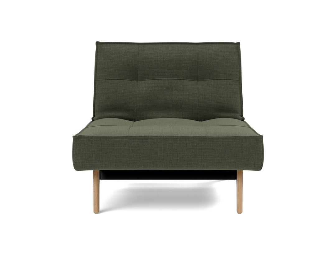 Fotoliu recliner Splitback Eik Oak 115x90cm, tesatura la alegere #material_413-esina-olive-green