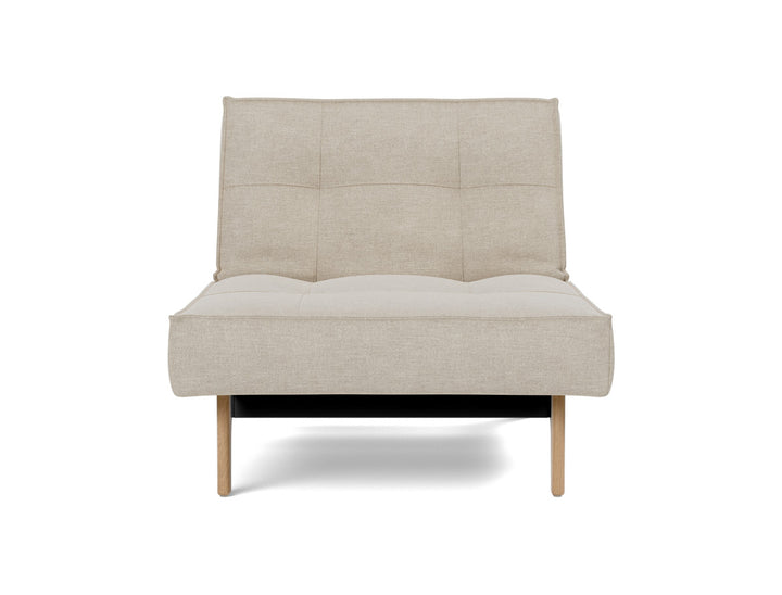 Fotoliu recliner Splitback Eik Oak 115x90cm, tesatura la alegere #material_586-phobos-latte