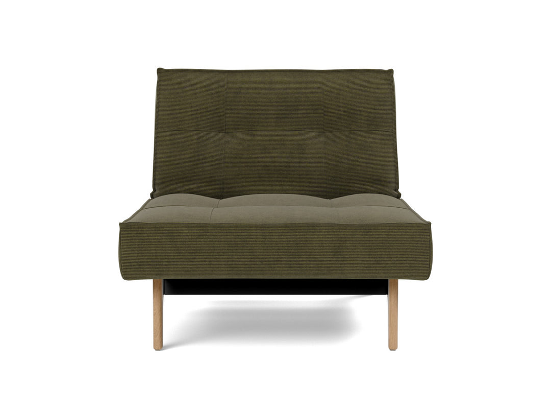 Fotoliu recliner Splitback Eik Oak 115x90cm, tesatura la alegere #material_316-cordufine-pine-green