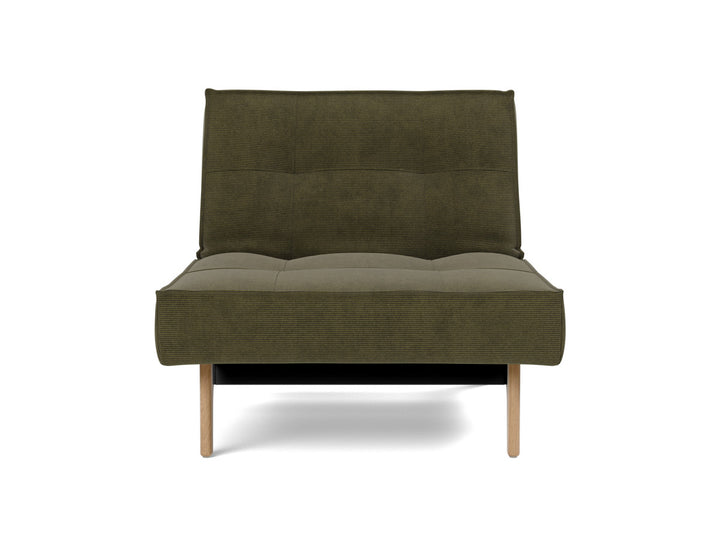 Fotoliu recliner Splitback Eik Oak 115x90cm, tesatura la alegere #material_316-cordufine-pine-green