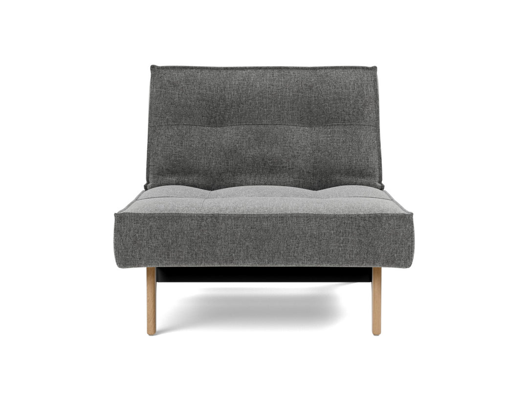 Fotoliu recliner Splitback Eik Oak 115x90cm, tesatura la alegere #material_563-twist-charcoal