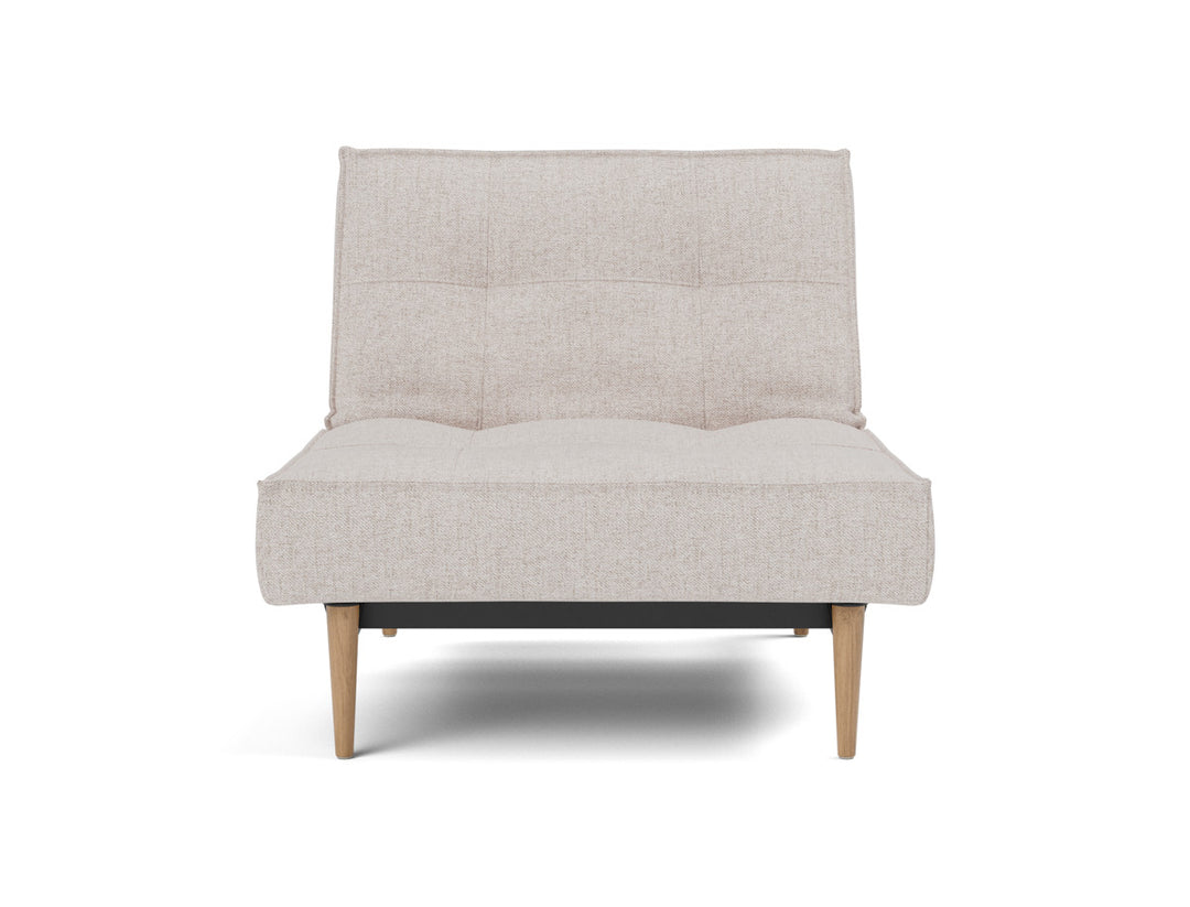 Fotoliu recliner Splitback Light Wood Styletto 115x90cm, tesatura la alegere #material_300-weda-sand