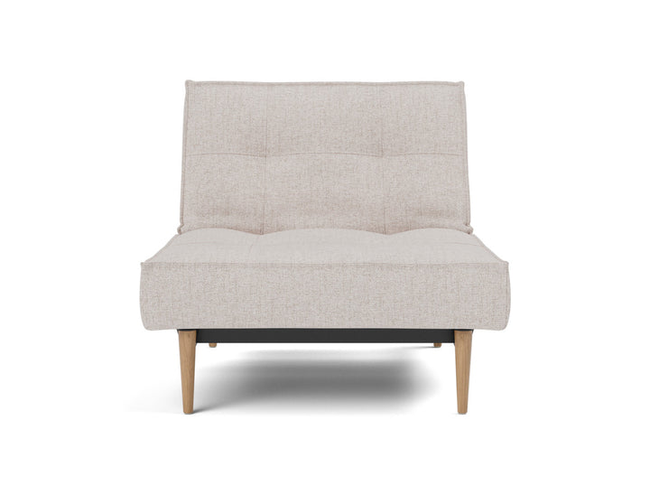 Fotoliu recliner Splitback Light Wood Styletto 115x90cm, tesatura la alegere #material_300-weda-sand