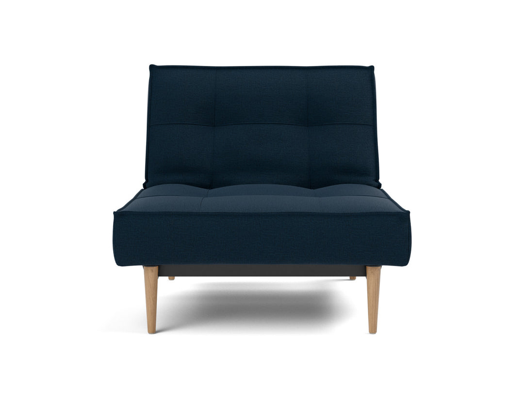 Fotoliu recliner Splitback Light Wood Styletto 115x90cm, tesatura la alegere #material_528-mixed-dance-blue