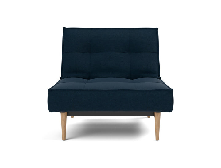 Fotoliu recliner Splitback Light Wood Styletto 115x90cm, tesatura la alegere #material_528-mixed-dance-blue