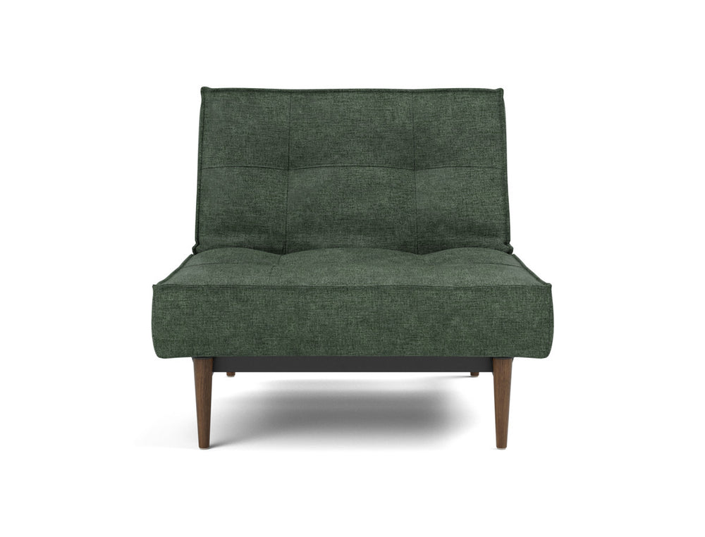 Fotoliu recliner Splitback Styletto Dark Wood 115x90cm, tesatura la alegere #material_281-avella-pine-green