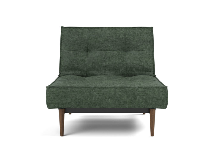 Fotoliu recliner Splitback Styletto Dark Wood 115x90cm, tesatura la alegere #material_281-avella-pine-green