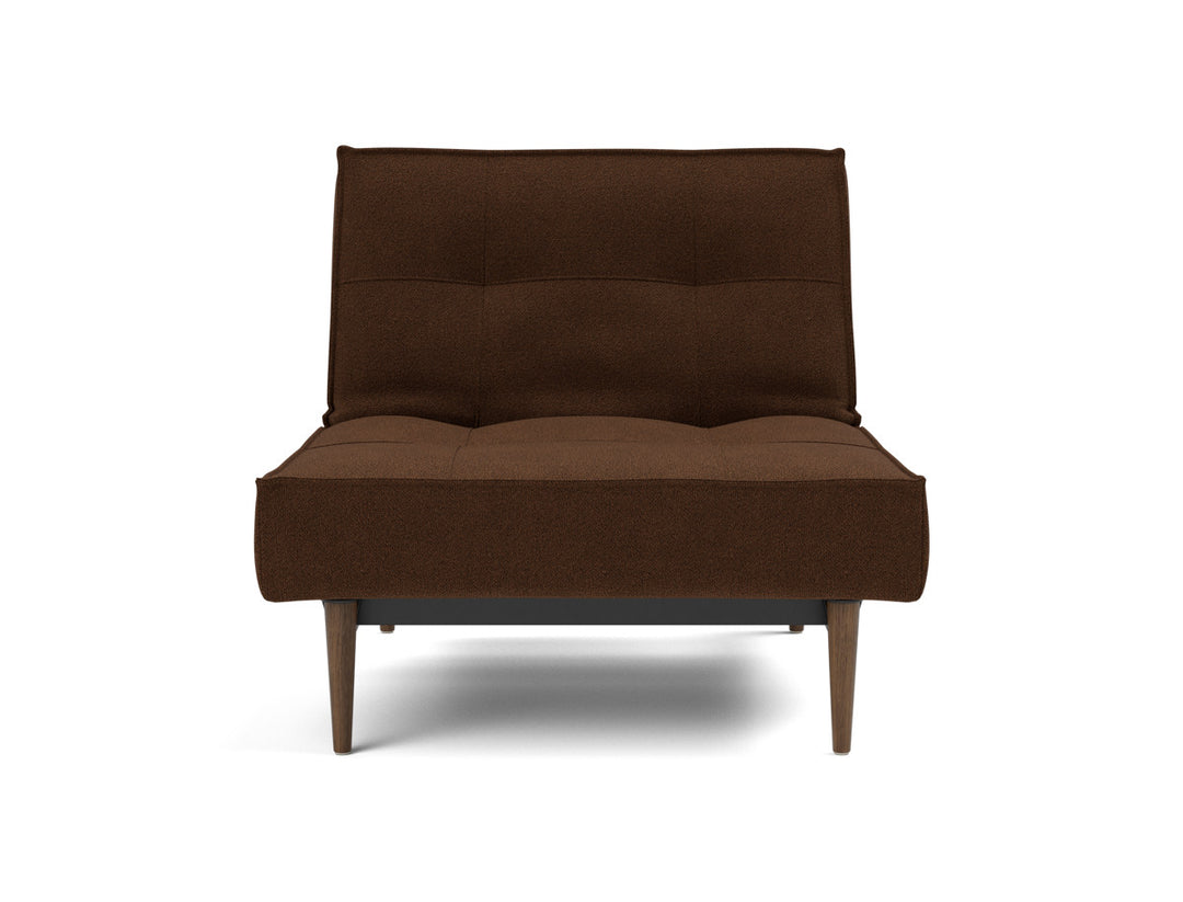 Fotoliu recliner Splitback Styletto Dark Wood 115x90cm, tesatura la alegere #material_359-taura-cappuccino