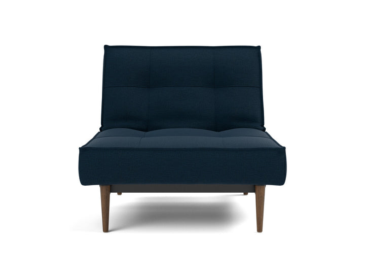 Fotoliu recliner Splitback Styletto Dark Wood 115x90cm, tesatura la alegere #material_528-mixed-dance-blue