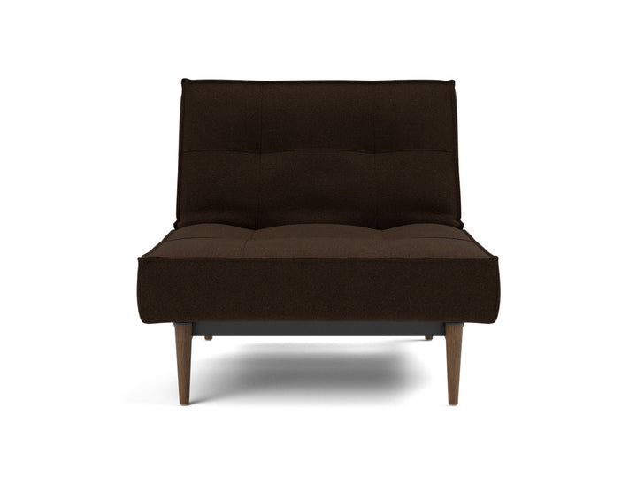 Fotoliu recliner Splitback Styletto Dark Wood 115x90cm, tesatura la alegere #material_358-taura-chocco