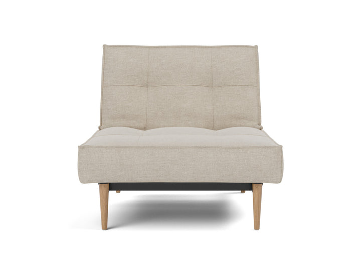 Fotoliu recliner Splitback Light Wood Styletto 115x90cm, tesatura la alegere #material_586-phobos-latte