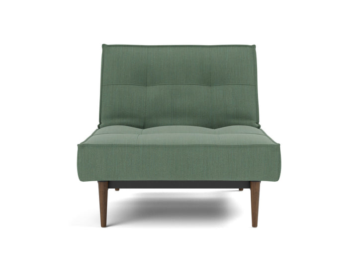 Fotoliu recliner Splitback Styletto Dark Wood 115x90cm, tesatura la alegere #material_518-elegance-green