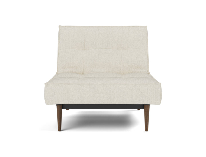 Fotoliu recliner Splitback Styletto Dark Wood 115x90cm, tesatura la alegere #material_531-boucl-off-white