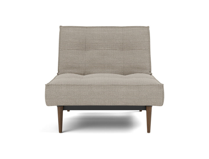 Fotoliu recliner Splitback Styletto Dark Wood 115x90cm, tesatura la alegere #material_579-kenya-gravel