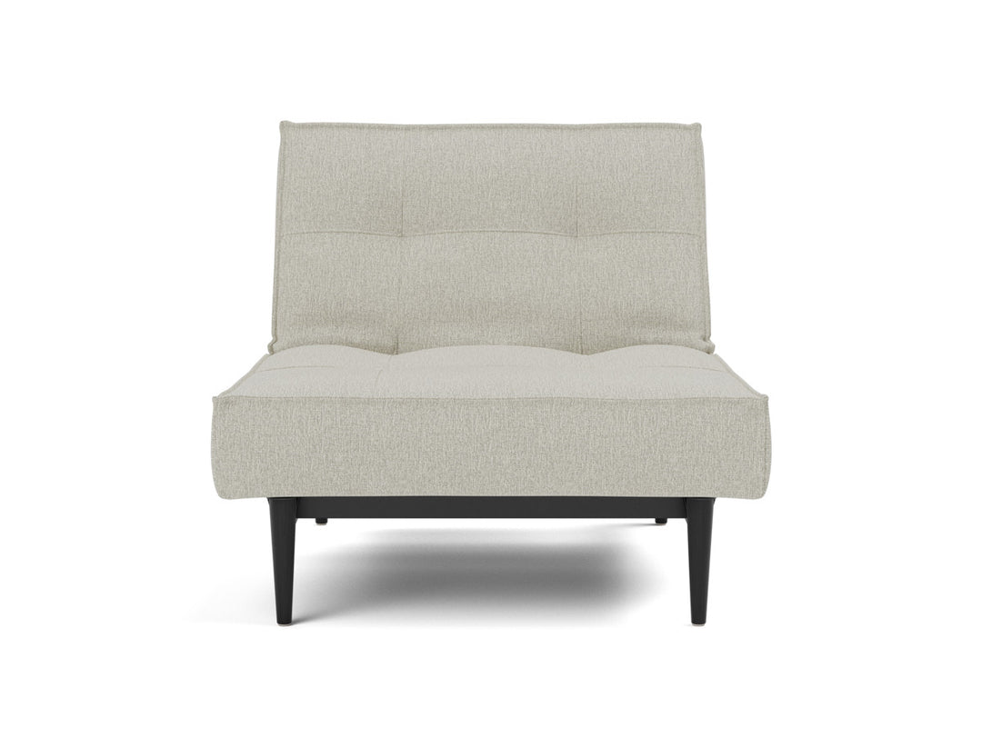 Fotoliu recliner Splitback Styletto Black Wood 115x90cm, tesatura la alegere #material_527-mixed-dance-natural