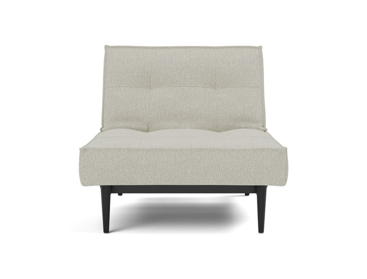 Fotoliu recliner Splitback Styletto Black Wood 115x90cm, tesatura la alegere #material_527-mixed-dance-natural