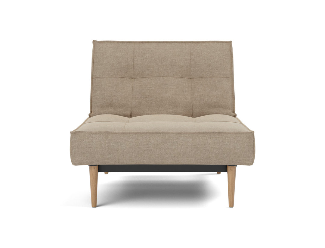 Fotoliu recliner Splitback Light Wood Styletto 115x90cm, tesatura la alegere #material_587-phobos-mocha