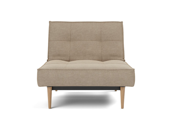 Fotoliu recliner Splitback Light Wood Styletto 115x90cm, tesatura la alegere #material_587-phobos-mocha