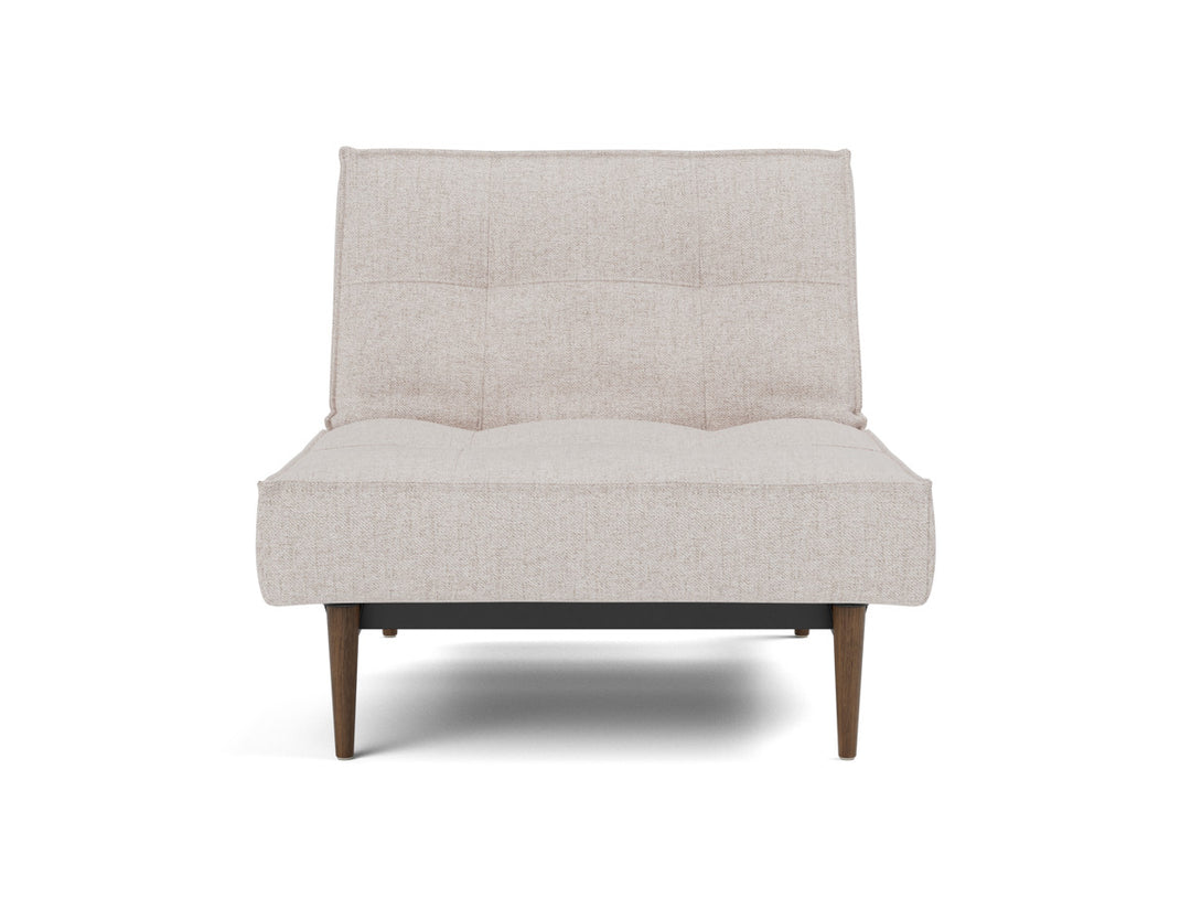 Fotoliu recliner Splitback Styletto Dark Wood 115x90cm, tesatura la alegere #material_300-weda-sand