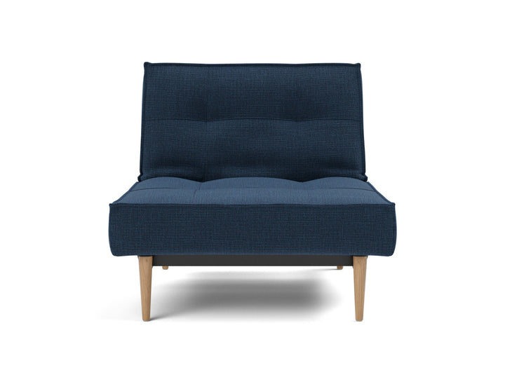 Fotoliu recliner Splitback Light Wood Styletto 115x90cm, tesatura la alegere #material_414-esina-indigo-blue