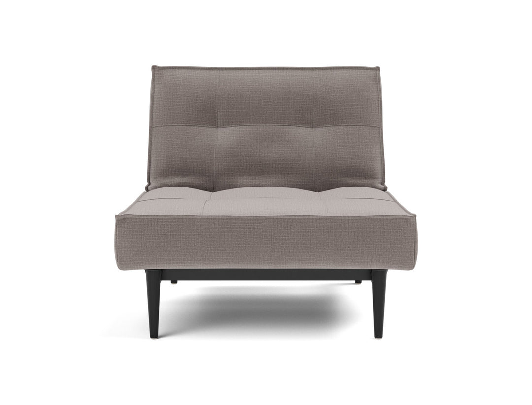 Fotoliu recliner Splitback Styletto Black Wood 115x90cm, tesatura la alegere #material_418-esina-truffle