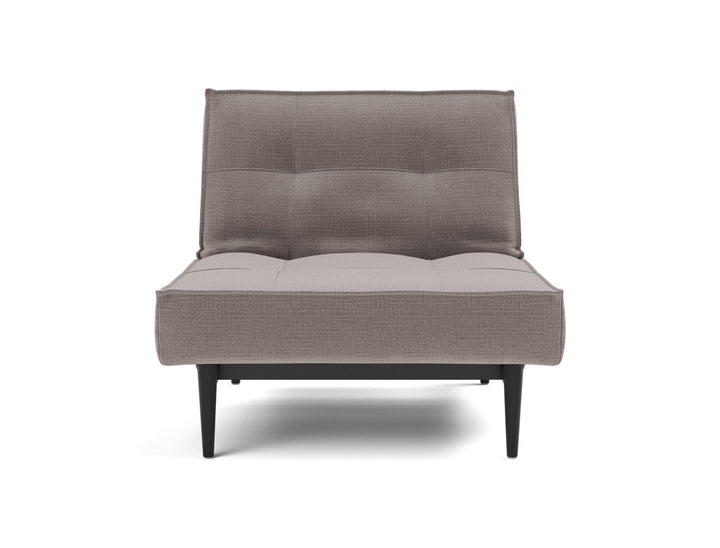 Fotoliu recliner Splitback Styletto Black Wood 115x90cm, tesatura la alegere #material_418-esina-truffle