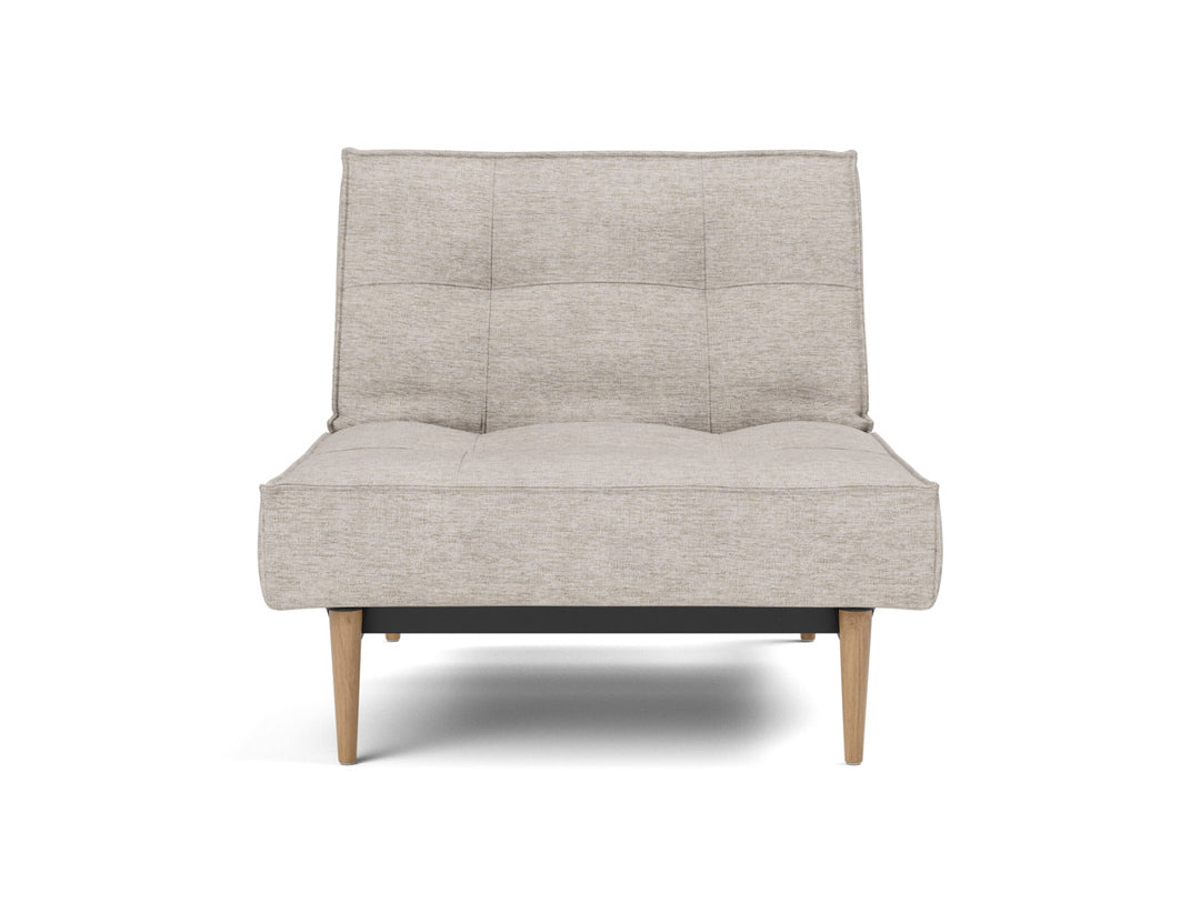 Fotoliu recliner Splitback Light Wood Styletto 115x90cm, tesatura la alegere #material_471-yuveno-sand