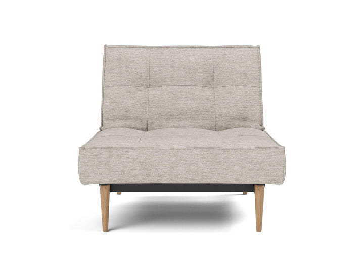 Fotoliu recliner Splitback Light Wood Styletto 115x90cm, tesatura la alegere #material_471-yuveno-sand
