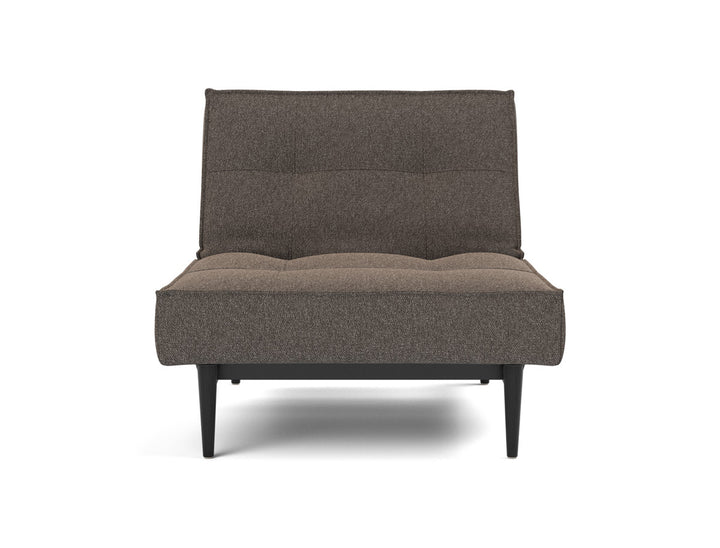 Fotoliu recliner Splitback Styletto Black Wood 115x90cm, tesatura la alegere #material_530-boucl-taupe