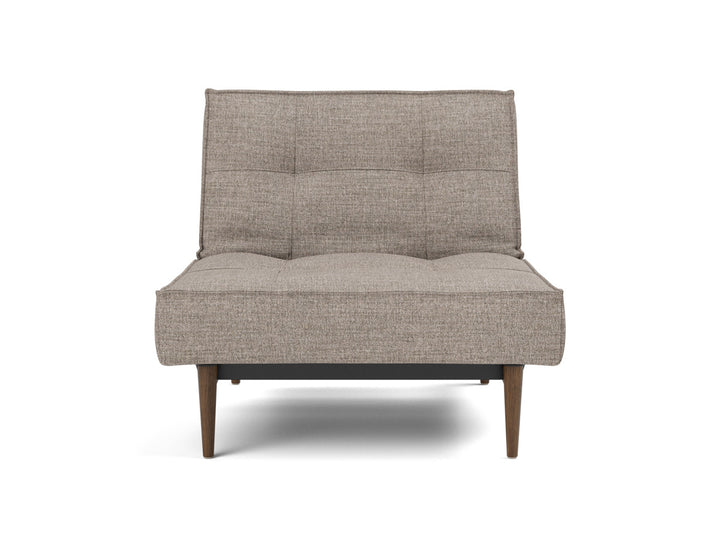 Fotoliu recliner Splitback Styletto Dark Wood 115x90cm, tesatura la alegere #material_472-yuveno-warm-grey