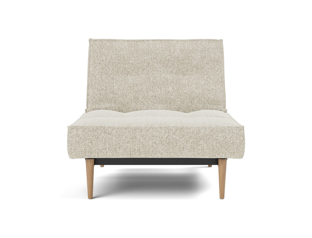 Fotoliu recliner Splitback Light Wood Styletto 115x90cm, tesatura la alegere #material_357-taura-off-white