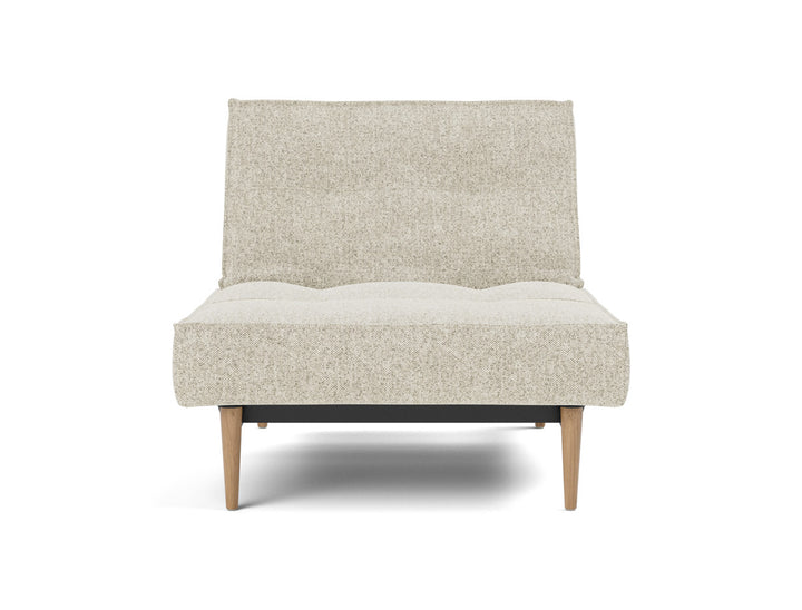 Fotoliu recliner Splitback Light Wood Styletto 115x90cm, tesatura la alegere #material_357-taura-off-white