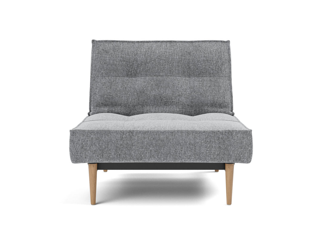 Fotoliu recliner Splitback Light Wood Styletto 115x90cm, tesatura la alegere #material_565-twist-granite
