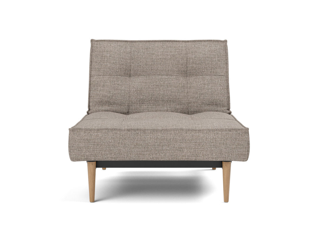Fotoliu recliner Splitback Light Wood Styletto 115x90cm, tesatura la alegere #material_472-yuveno-warm-grey