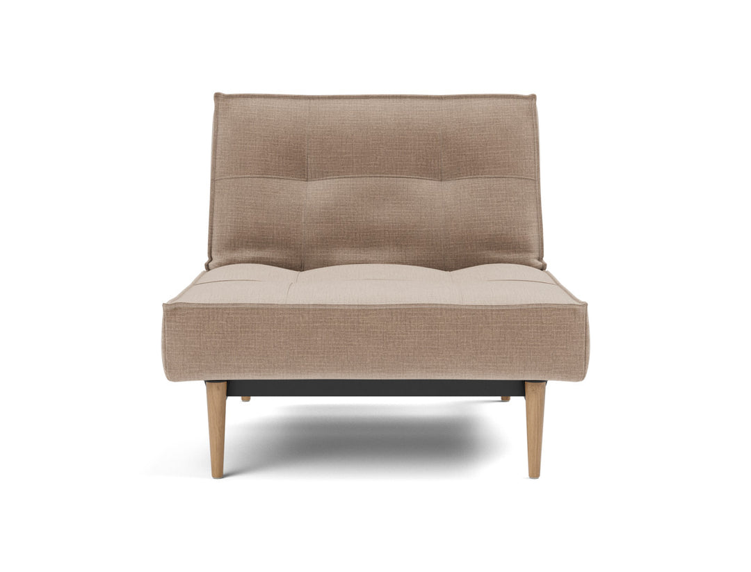 Fotoliu recliner Splitback Light Wood Styletto 115x90cm, tesatura la alegere #material_417-esina-mocha